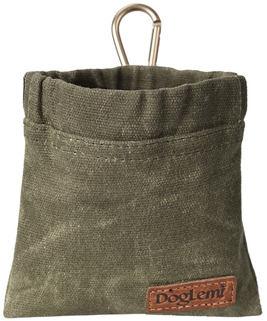 랜보어 반려동물 빈티지 트릿백, 카키, 1개