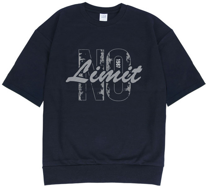 에어플레인 노 리밋 오버핏 반팔 맨투맨