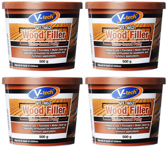 Vtech 우드 필러 브라운 500g VT-462, 4개