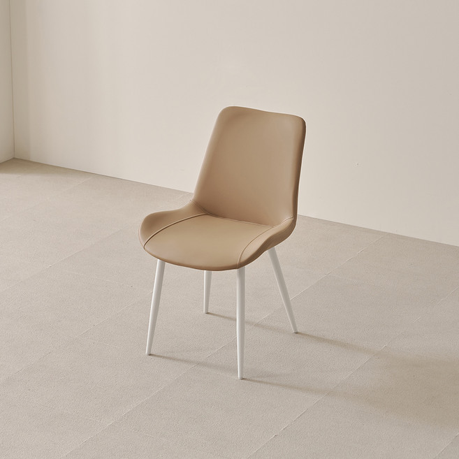 라로퍼니처 비비드 쿠션 식탁의자 2p 세트 방문설치, 브라운, 2개