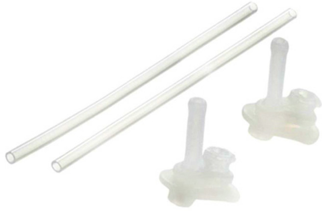 릿첼 AQ 빨대컵 450ml 교체용 빨대 4p + 패킹 4p 세트 S-7, 투명, 1세트