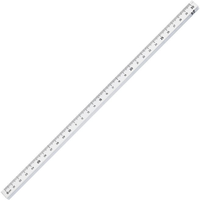 롭다 아크릴스틱자 30cm, Pure, 1개