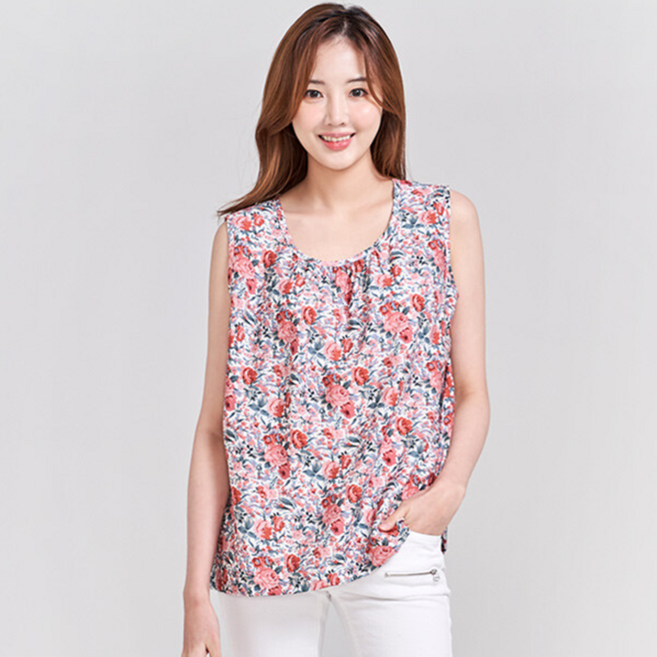 이라인 여성용 그린인견 민소매 4413