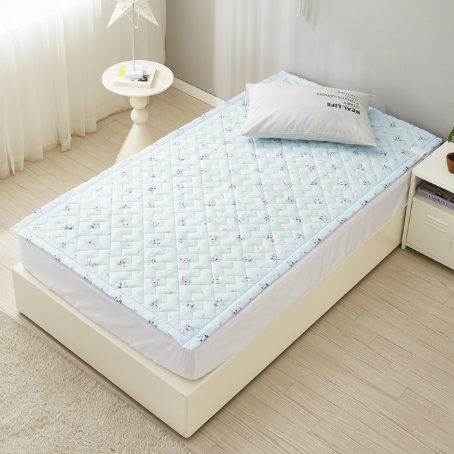 한일의료기 캐치티니핑 2in1 카본탄소매트 전기요 HI-2025S, 패드핏 사뿐핑 블루, 슈퍼싱글(110 x 200 cm)