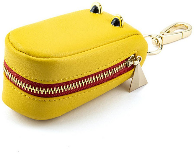 Ants 彩色鱷魚鑰匙包, 黃色, 單品