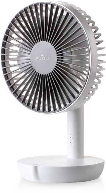 모리츠 BLDC 무선 포터블 데스크 선풍기, MO-2W06FJ, 화이트