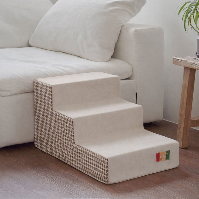 레드퍼피 반려동물 하드락 펫스텝, 카멜베이지, 1개