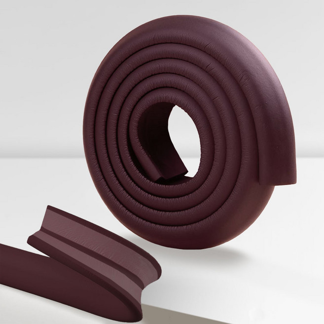 르메이어 유아용 쿠션 풀접착 L형 모서리 보호대, 1개, 월넛