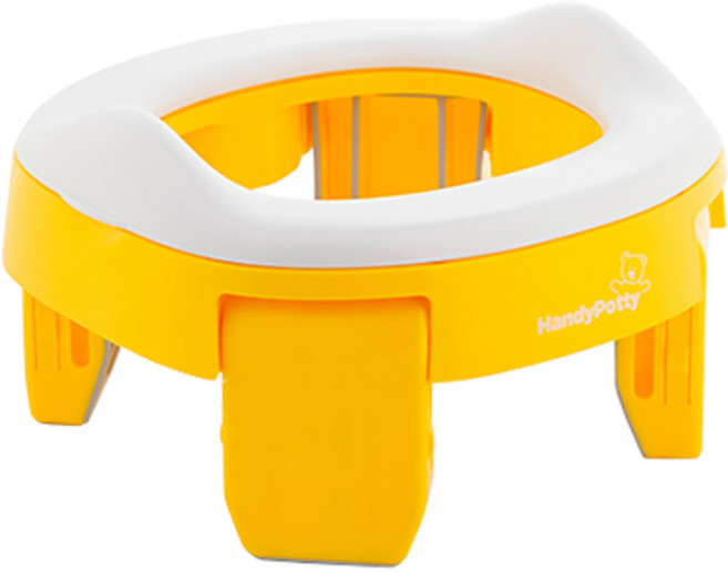 록시키즈 3in1 휴대용 아기변기, 옐로우