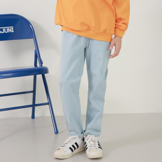 나나주니 아동용 세미배기 스판 청바지