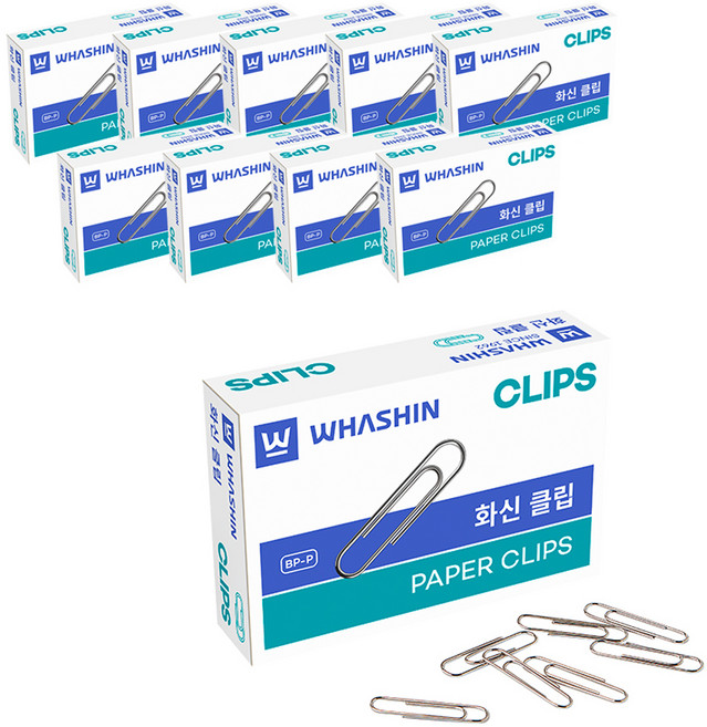 WHASHIN 迴紋針, 10個, 45入
