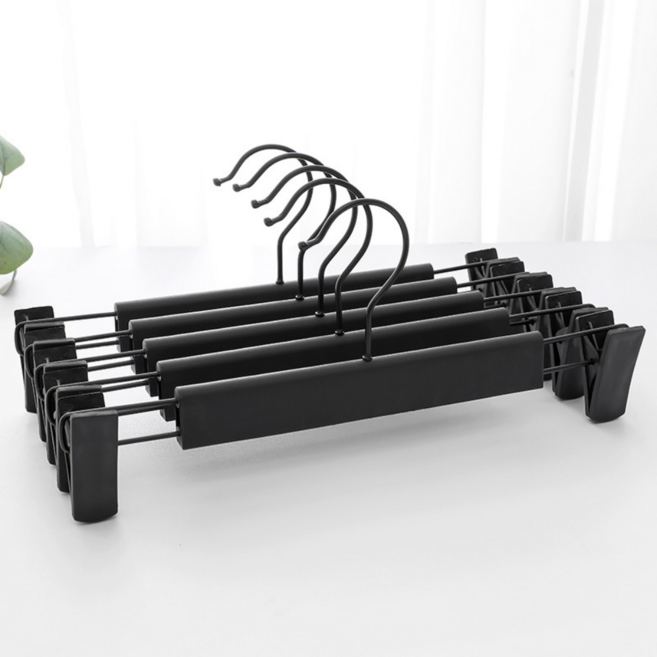 데보코 자국방지 바지걸이, 블랙, 10개