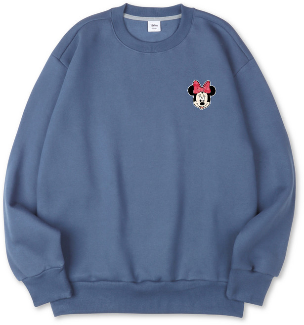 벤힛 디즈니 미니마우스 자수 특양면 오버핏 맨투맨 DNMKOM1307F