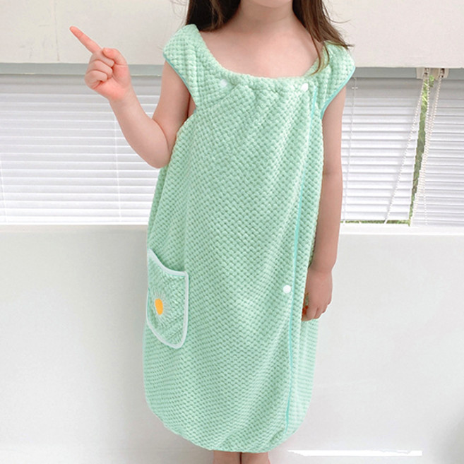 우주아이 아동용 보송데이지 원피스 목욕가운