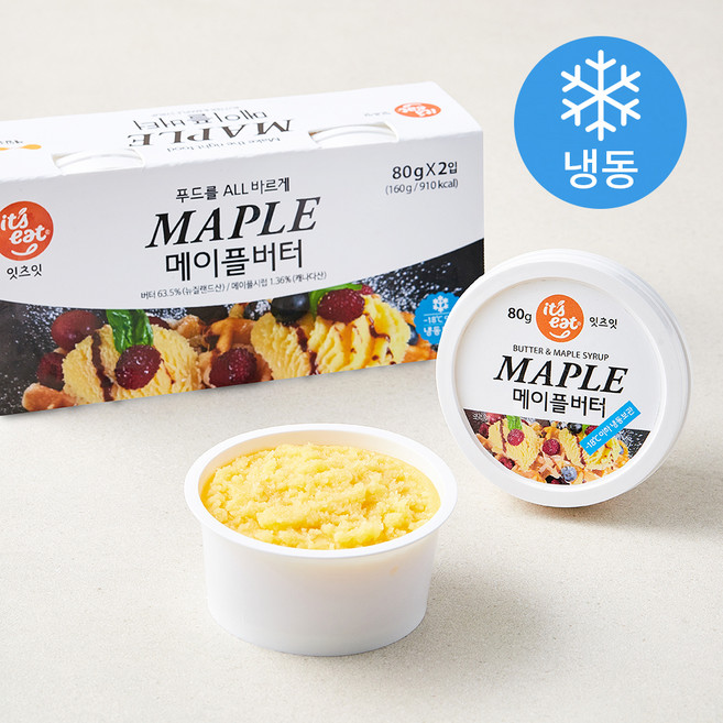 잇츠잇 메이플 버터 (냉동), 80g, 2개