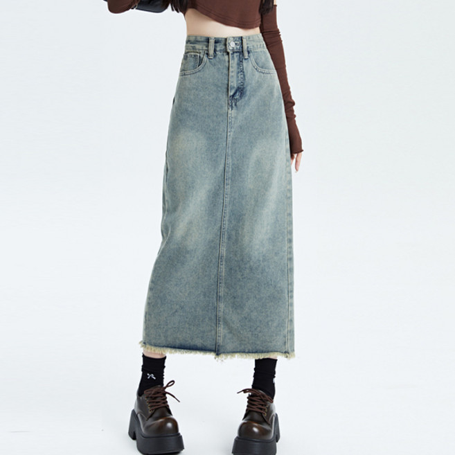 어썸풀 여성용 치드랜디 데님 스커트 A26SPSK012713