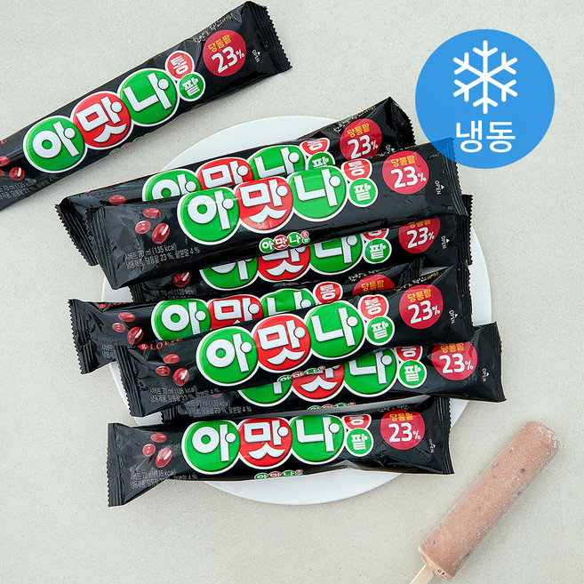 롯데웰푸드 아맛나 통팥 (냉동), 8개, 1개입, 70ml