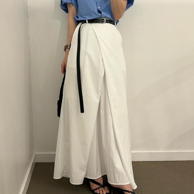 페이퍼먼츠 시크 프리웰 랩 롱 스커트 10380