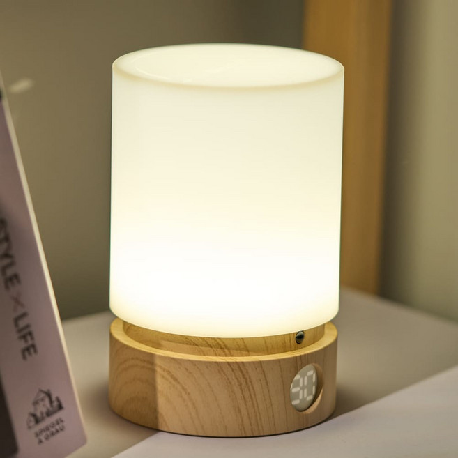 아가짱 타이머 무선 수유등 브이2, 우드