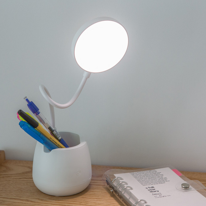 IRENE 무선 포켓 LED 스탠드, 화이트