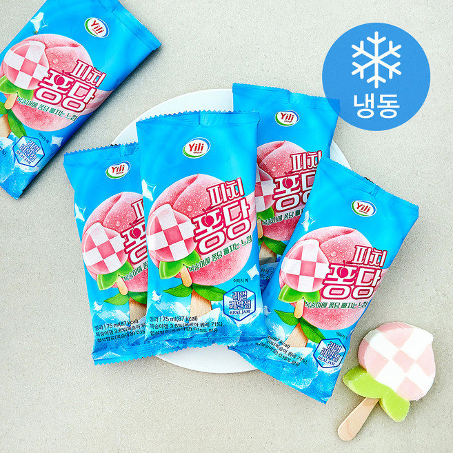 이리 피치 퐁당 (냉동), 5개, 1개입, 75ml