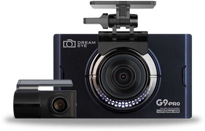 드림아이 Full HD HDR 2채널 블랙박스 G9 RPO, 32GB, 전 후방 카메라 + 후방 카메라 연결케이블 + 상시전원케이블 + 메모리 + wifi 동글