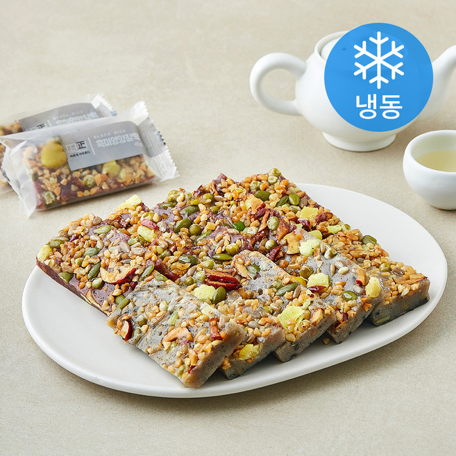 떡편 영양찰떡 흑미 5개입 + 흑깨 5개입 세트 450g (냉동), 1세트