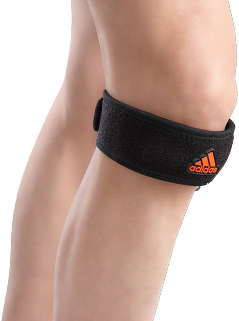 adidas 愛迪達 AEROREADY WUCHT P3 高機能加強型運動髕骨帶, 黑色 + 橘色, 1個