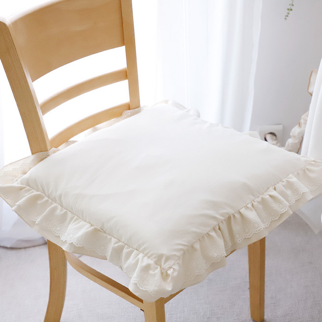 까사베르데 아쿠 프로방스 이중프릴 사각방석 + 방석솜