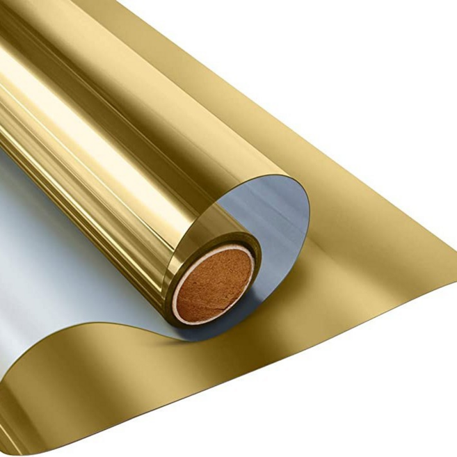여신 유용한 창문 햇빛차단 사생활 보호 필름, 금은