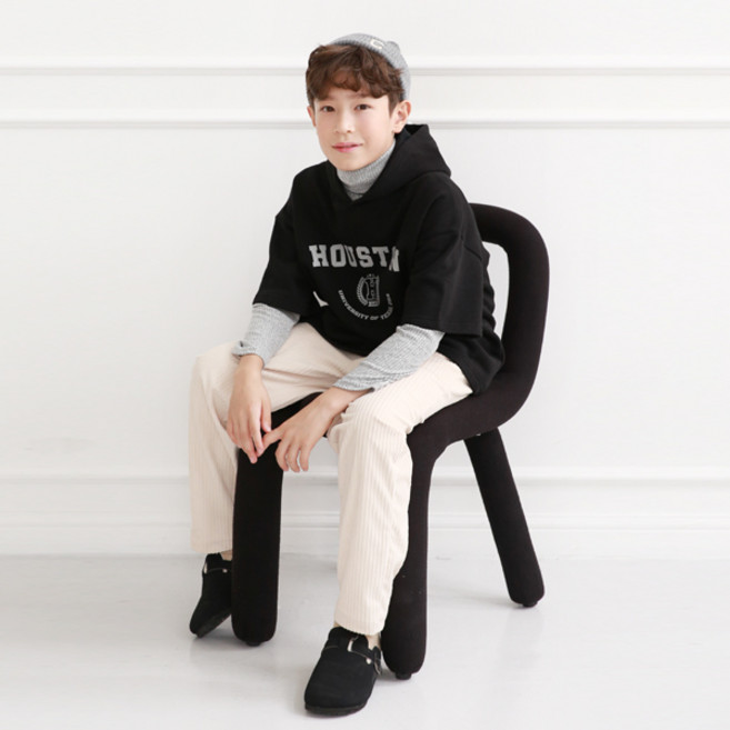 나나주니 아동용 휴스턴레이 코디 폴라티 + 후드티 + 바지 세트