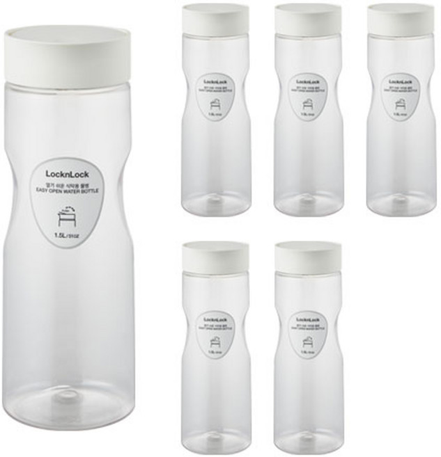 락앤락 열기 쉬운 식탁용 물병 6p, WHITE, 1500ml