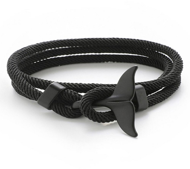 PEONIST 繩結鯨魚尾巴手鍊
