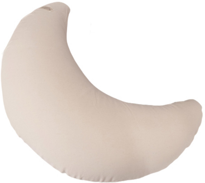 마벨러스홈데코 20수 순면 반달쿠션, 바닐라 화이트