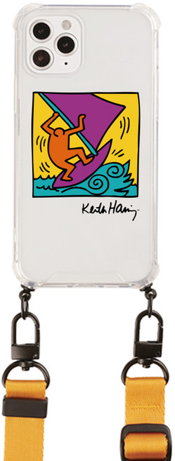 KEITH.HARING SKINU KOREA 第2季 可拆卸掛繩透明果凍防撞手機殼