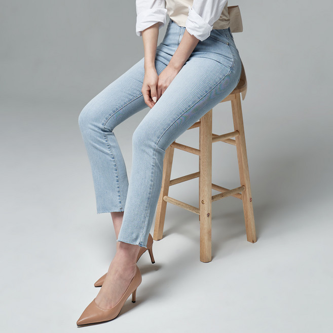 윈디윈디 여성용 엔디 히든밴딩 세미 부츠컷 청바지 D06G8_wj2932