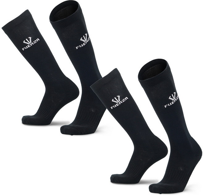 훼르자 야구 스타킹 2켤레 세트, 블랙