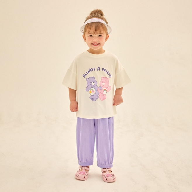 Care Bears 好朋友彩虹熊短袖T恤 + 涼感褲套裝