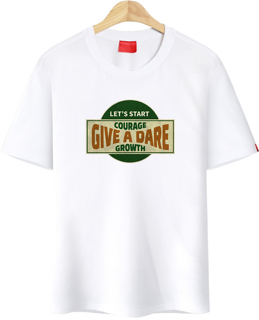 다꾸앙 남성용 통기성 여름 기브어다이어 반팔 티셔츠 E04DKA_DU3802