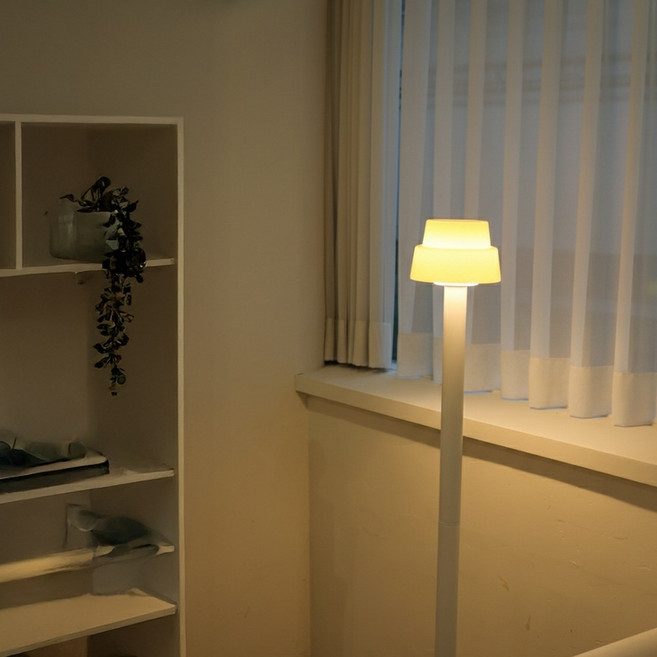 Midmood 中世紀室內裝潢燈飾 雙層蛋糕造型落地燈