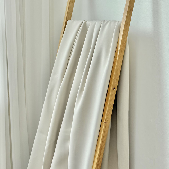 대성섬유 마감처리 된 3중직 암막원단, 아이보리, 1개