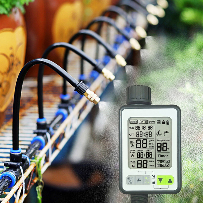 21세기트랜드 무빙쿨 급수 타이머 자유 방향 조절 스프링클러 10p + 급수타이머 B세트, 1세트