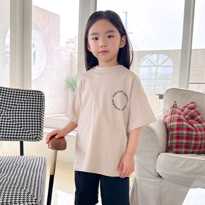 adorebebe 兒童圓圈老虎小豬短袖T恤