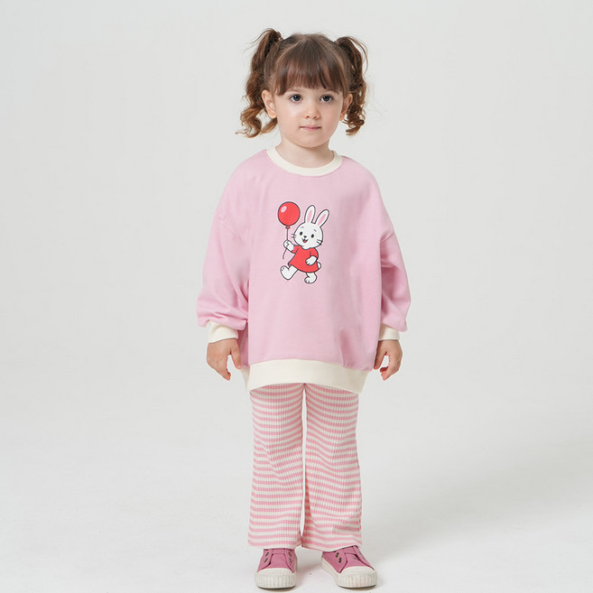 키즈꼬모 여아용 또또 상하의 세트