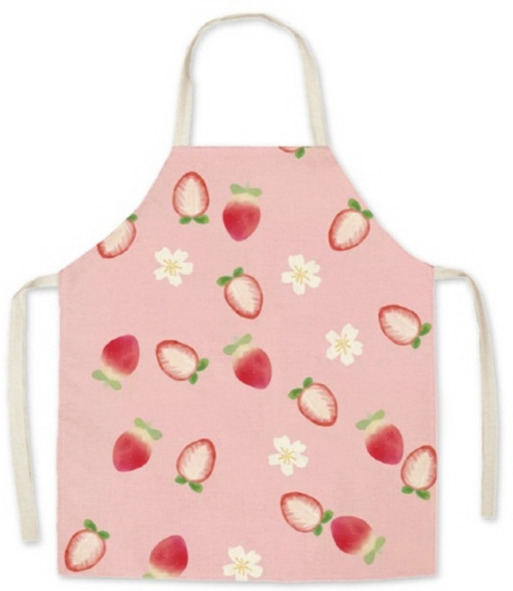후르츠 다용도 앞치마 중, 딸기2, 1개