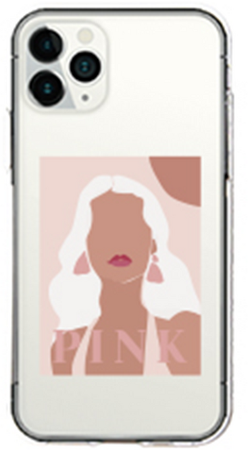 섭씨1도 디자인 클리어 젤리 아트 캔버스 휴대폰 케이스