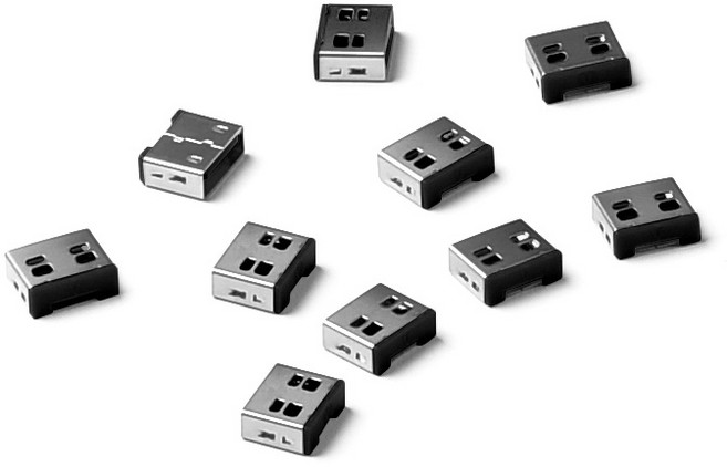 스마트키퍼 USB 포트락 블랙 10p, 1개