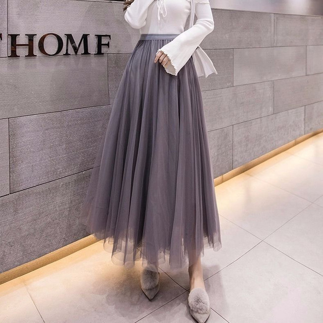 Raratina 女款 Momia 紗質傘狀網紗長裙