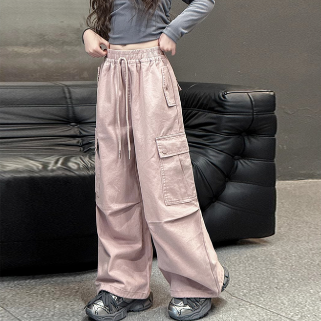 미소파파 아동용 아이엠 와이드 카고 팬츠