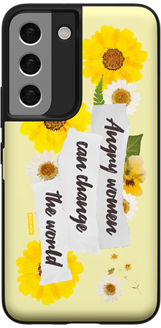 JUST4YOU 에스투비코퍼레이션 플라워 콜라주 자석카드 휴대폰 케이스